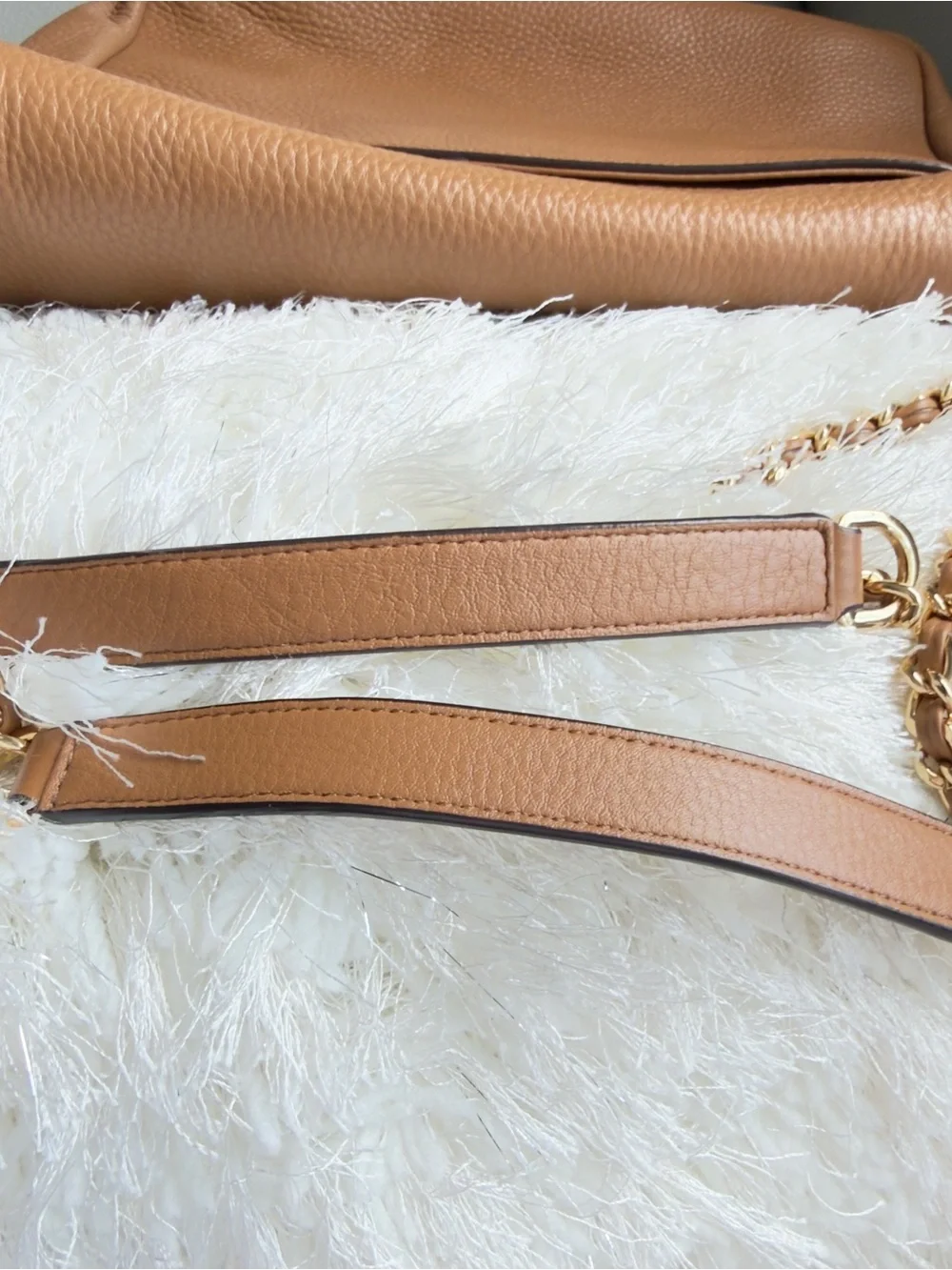 Tory Burch camel leather